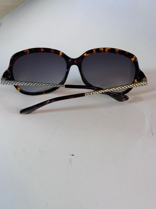 Brighton Talana Sunglasses Tortoise Shell Frame Silver Tone Chain Detail main image 7